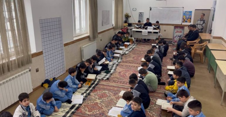 محفل انس با قرآن در دبستان اندیشه نو (4)